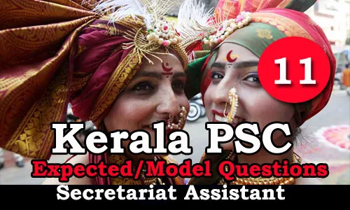 Kerala PSC Secretariat Assistant Expected Questions - 11