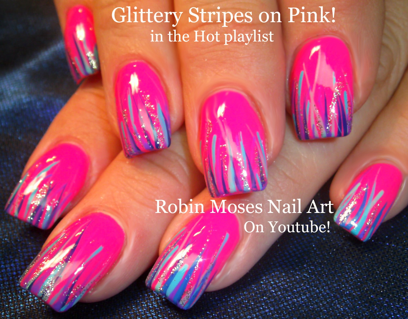 Pink Summer Nail Art