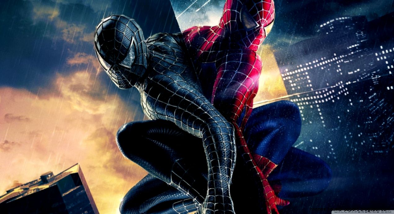 Black And Colored Spiderman HD desktop wallpaper  Widescreen