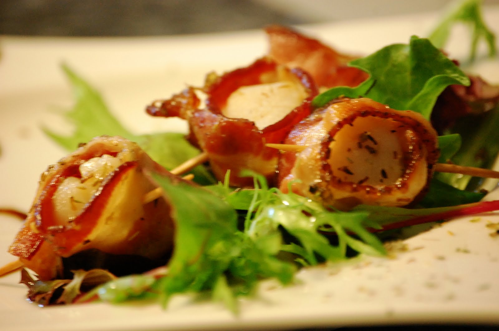 The Cooking Blog of Emilie French Chef Bacon wrapped Sea Scallops with