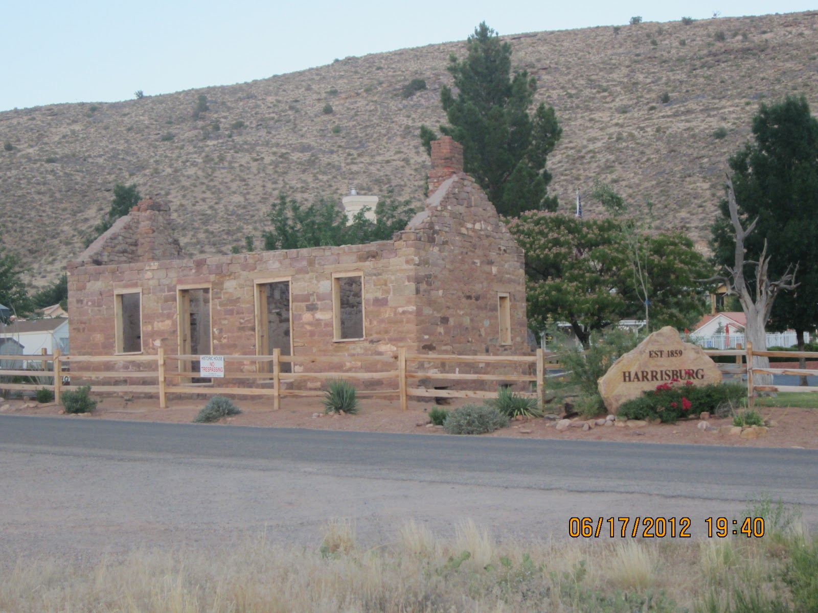 Bob and Joanne's Cross Country Trip Harrisburg, Utah Ghost town ruins