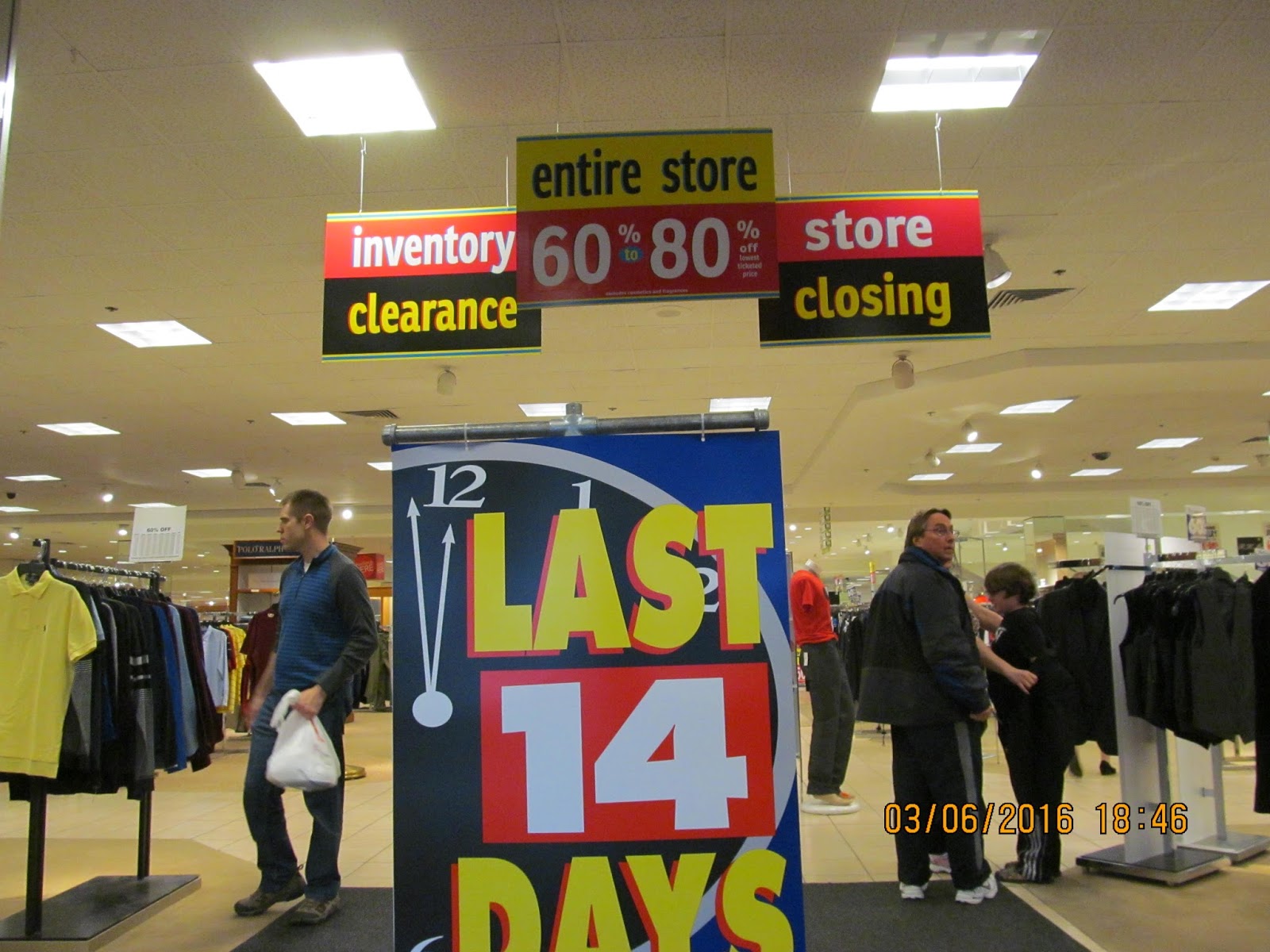 Trip to the Mall Macy's Closing at Northwoods Mall & Update 3/16