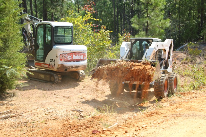 CT Hauling & Materials LLC Building a Gravel Driveway in Verbena, AL.