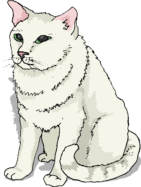 free clipart white cat - photo #10