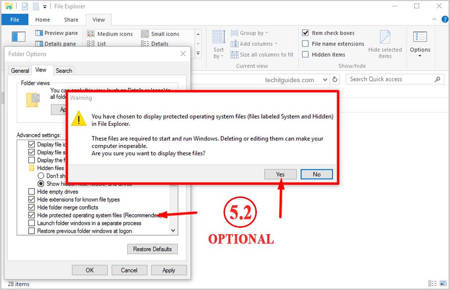 View Hidden Files and Folders In Windows 10, 8, 7 With Pics