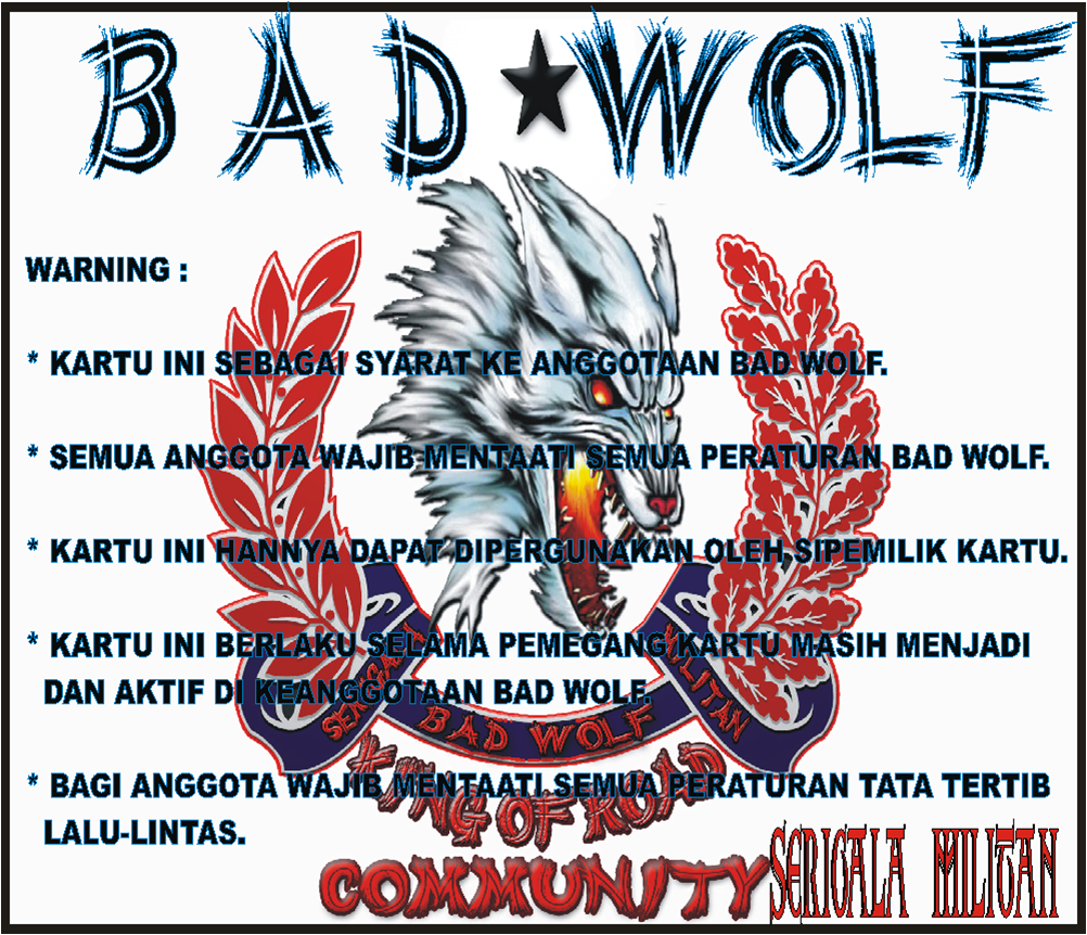 BAD WOLF INDONESIA COMMUNITY: BAD WOLF INDONESIA COMMUNITY