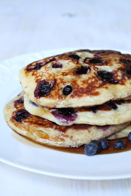 Pancakes cu afine/ Blueberry Pancakes