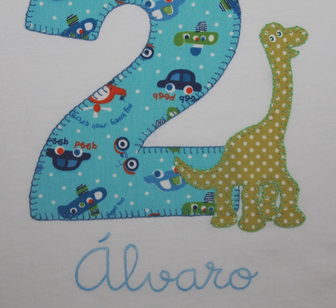 cocodrilova: camiseta cumpleaños 2 años dinosaurio