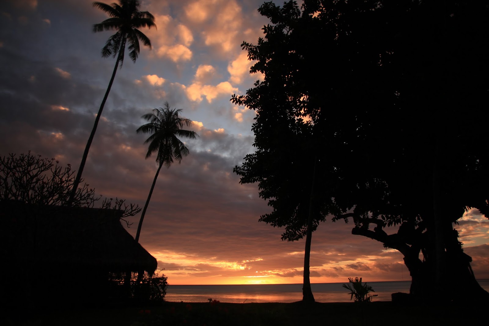 Les Lous En Polynésie Française Coucher De Soleil Dans Le
