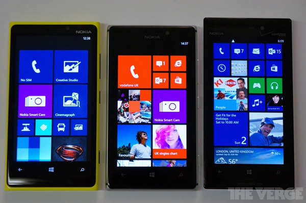 Nokia Lumia 920 vs. Nokia Lumia 925 vs. Nokia Lumia 928