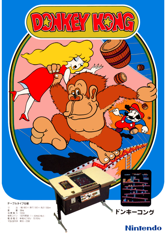 Donkey Kong original flyer 1981 front