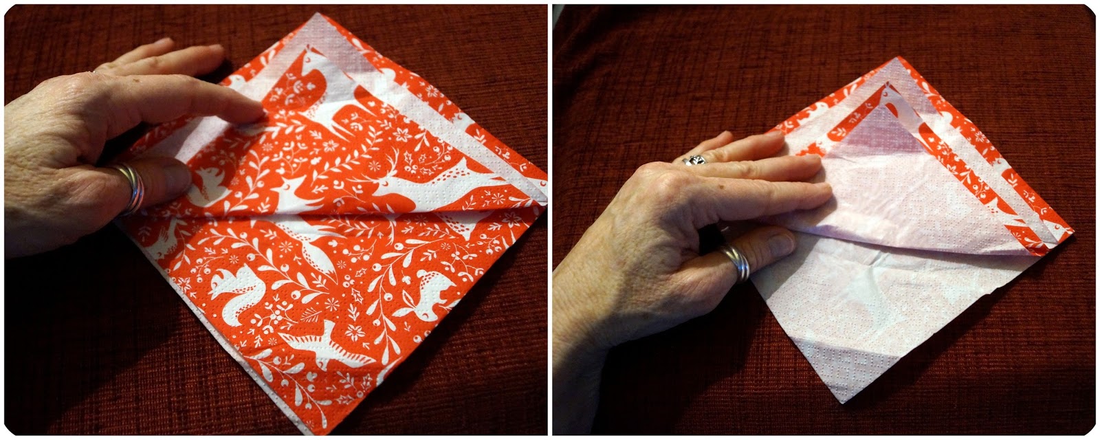 I live, I love, I craft, I am me... Three ways to fold festive