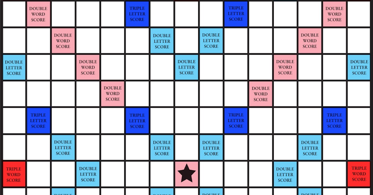 Quirky Artist Loft Free Coloured Printable Scrabble Board
