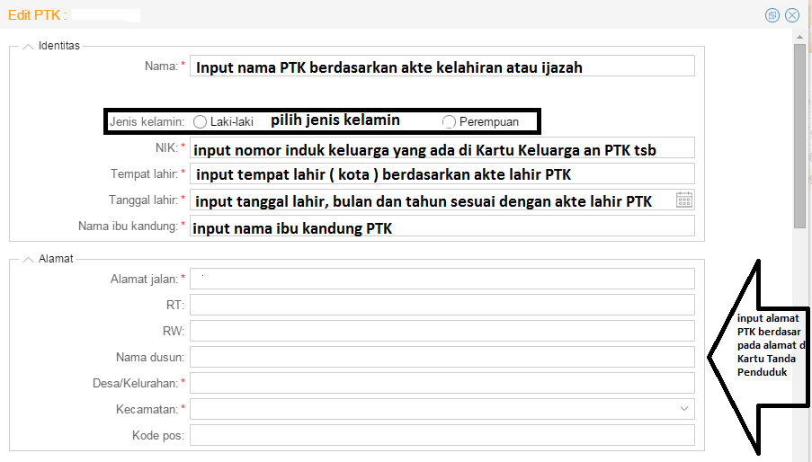 pot co id form ptk 1