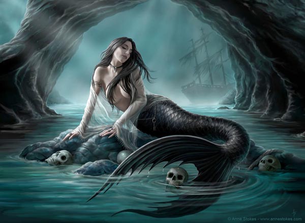 sereia negra sereia,negra,malvada,caveira,pirata