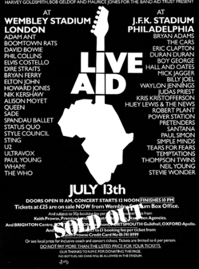 The 80's Revisited: Live Aid Benefit Concert