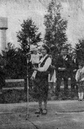 Valles bērnudārza atklāšanā 1983. gada 1. septembrī piedalījās aktrise Velta Skurstene