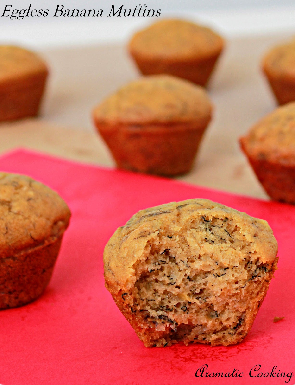 Aromatic Cooking Eggless Banana Muffins