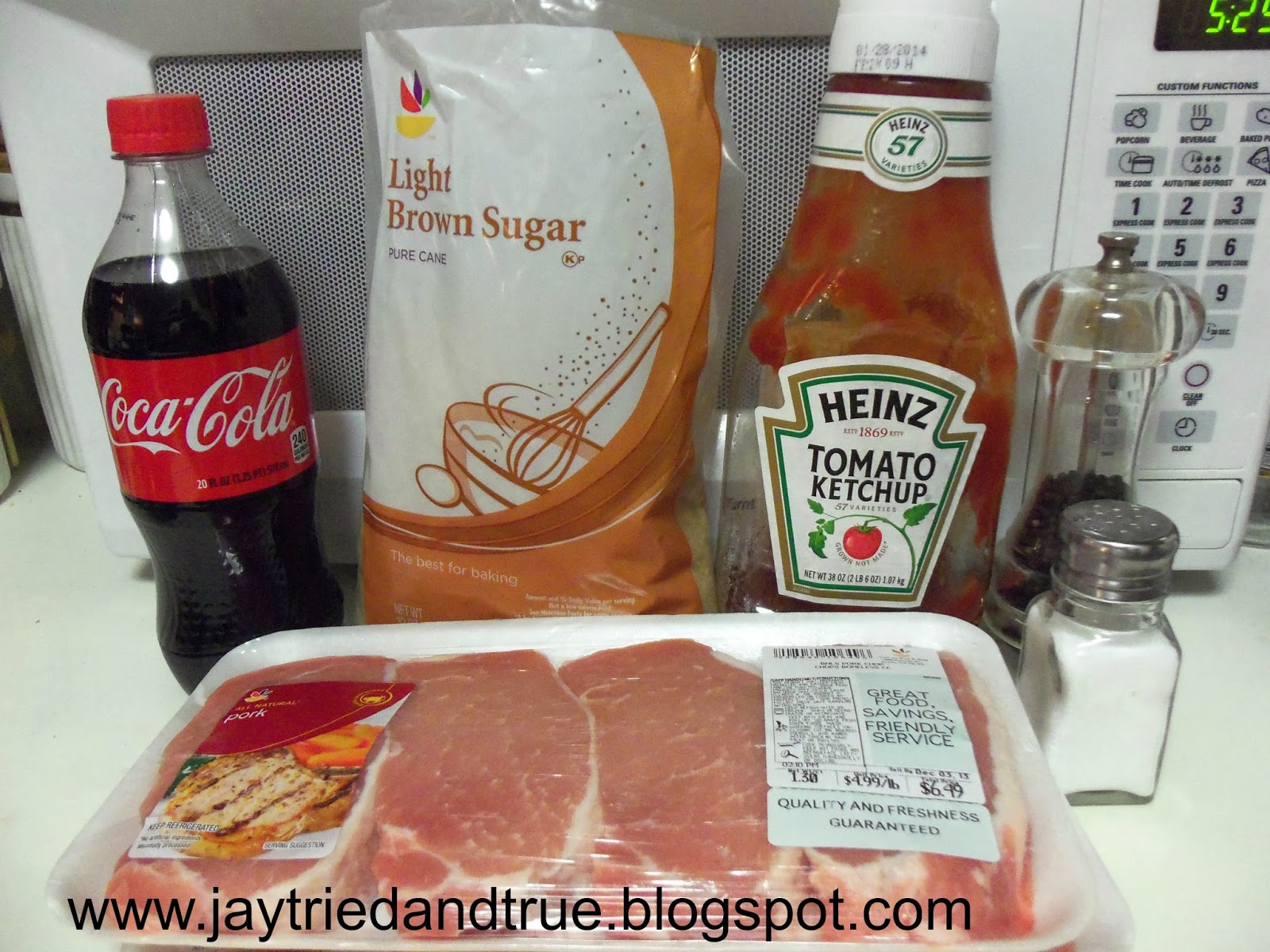 Jay Tried and True Coke Pork Chops