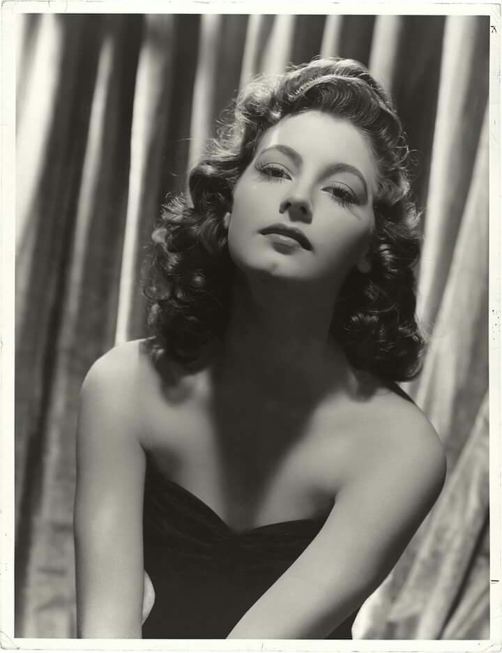 Colors for a Bygone Era Young Ava Gardner, colorized from a late 1940s