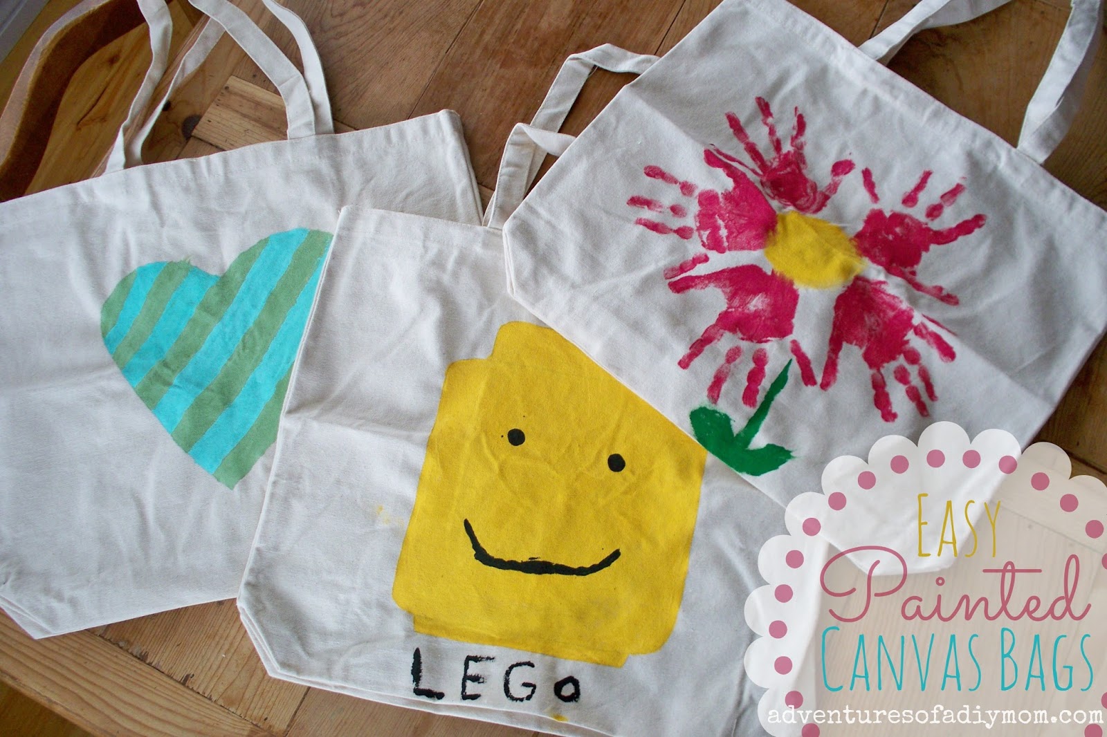Easy Painted Canvas Bags