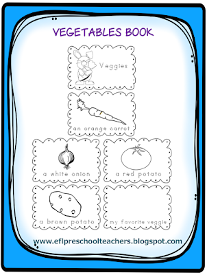 eslefl preschool teachers vegetables activities