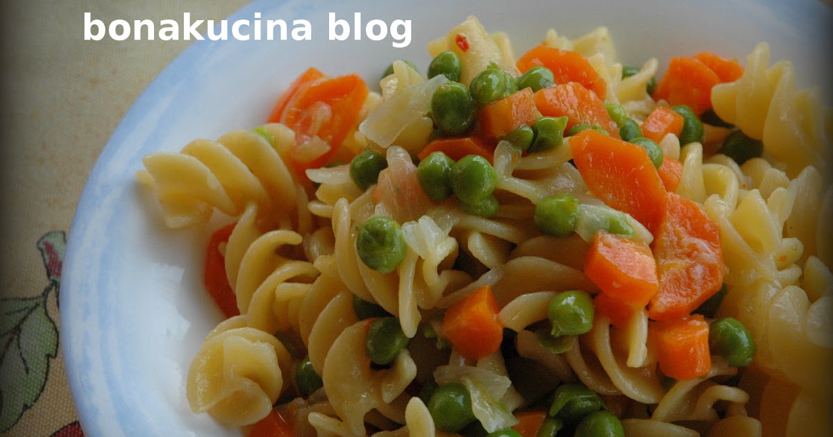Bona Kucina Pasta con carote e piselli