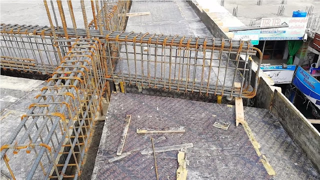 Cantilever beam reinforcement construction