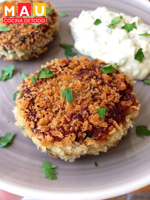 receta crab cakes tortitas de cangrejo jaiba mariscos cuaresma