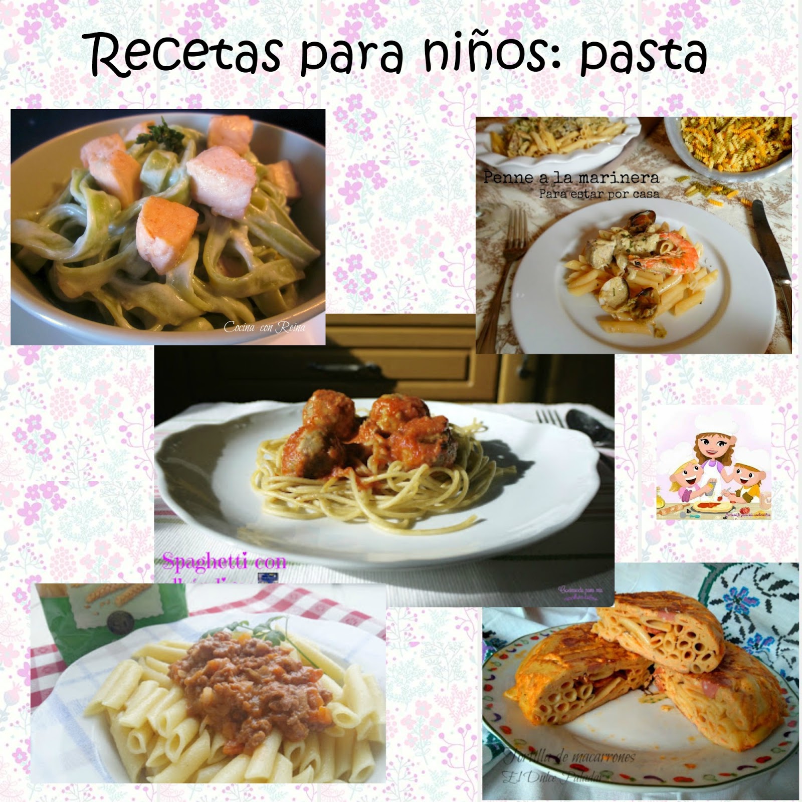 Recetas de pasta para niños. 6 ideas de platos con pasta especiales para  los peques de la casa.