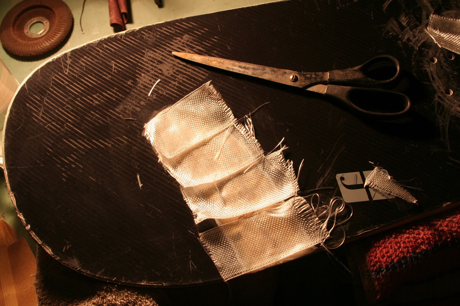 Cracked snowboard fix
