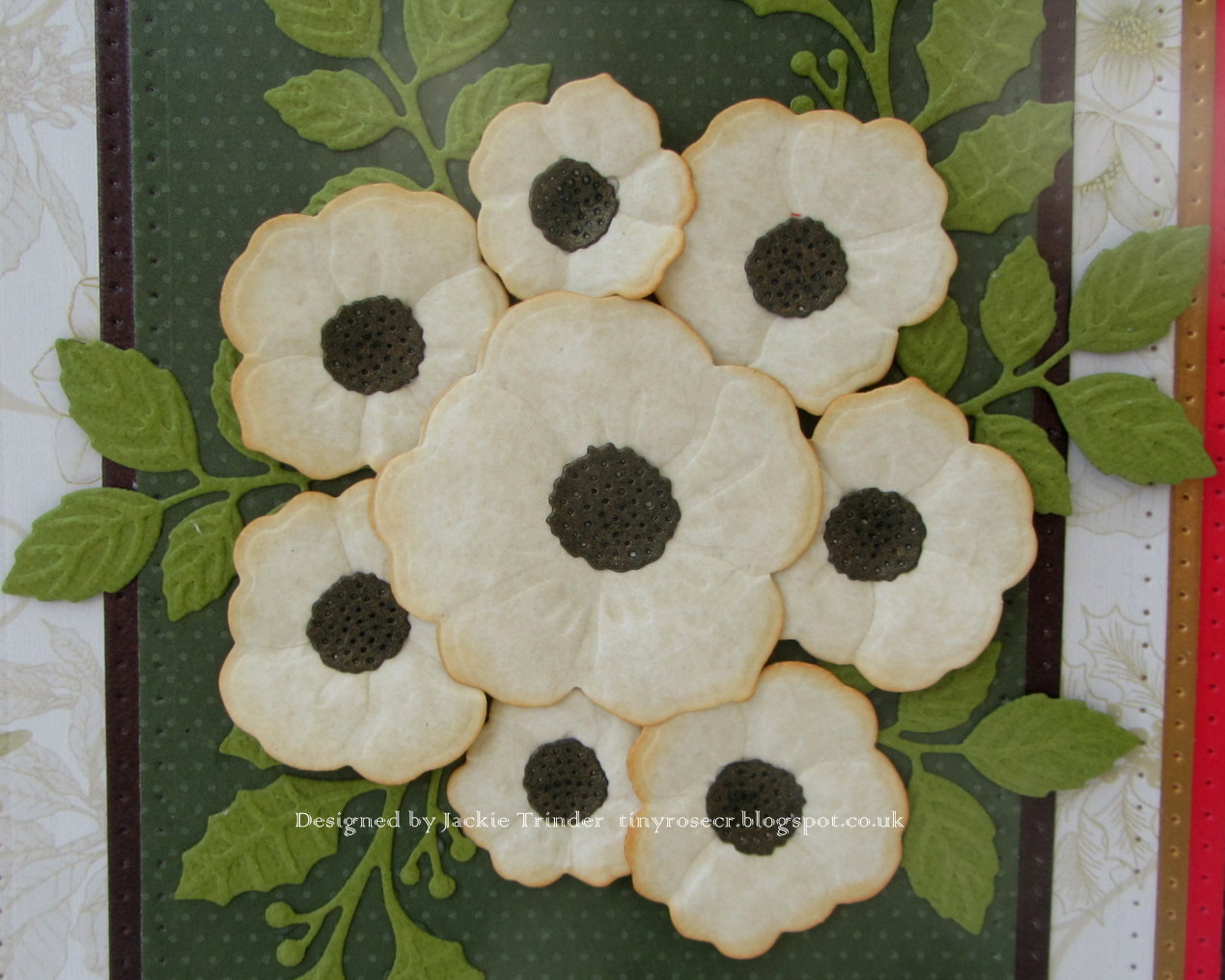 Tinyrose's Craft Room Christmas Rose Christmas Card