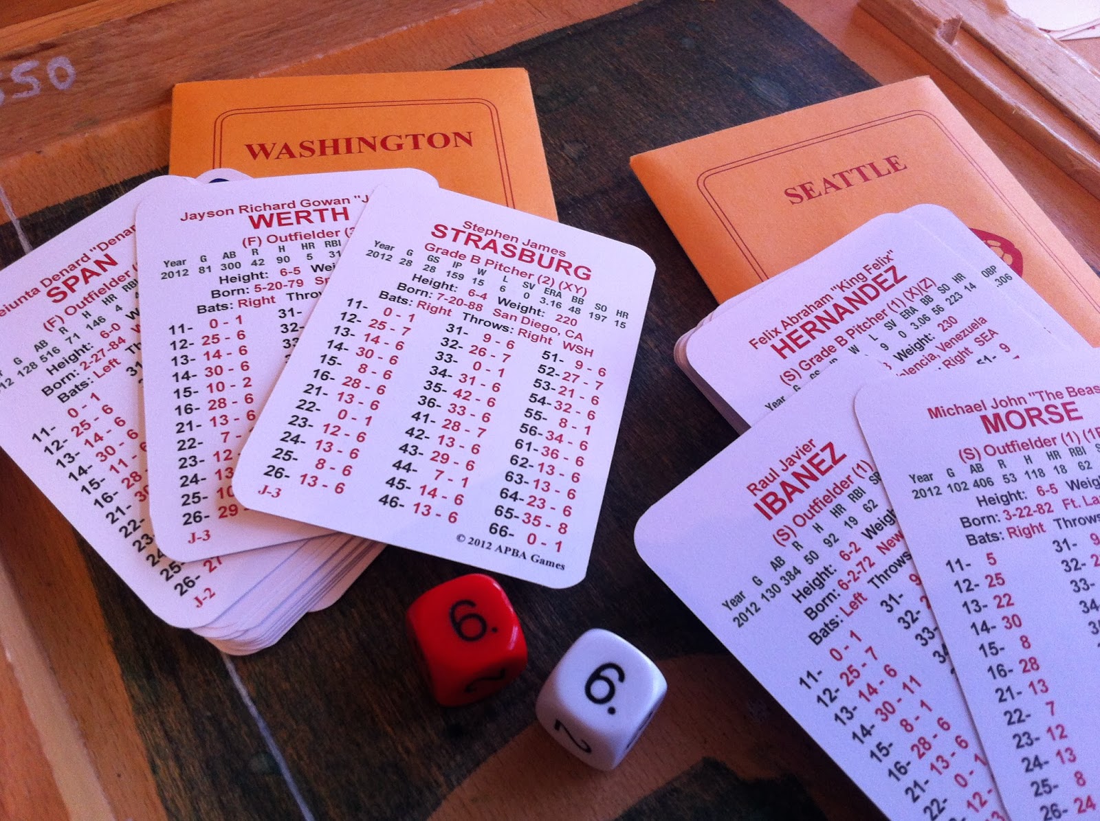 Rob's APBA Blog Nats sweep M's in finals of APBA baseball tourney