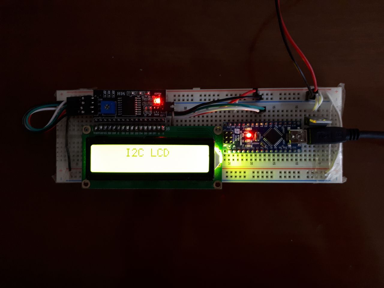 I2C LCD with Arduino Nano