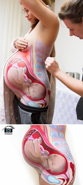 Pregnant Belly Artworks seni melukis perut wanita hamil yang keren-4