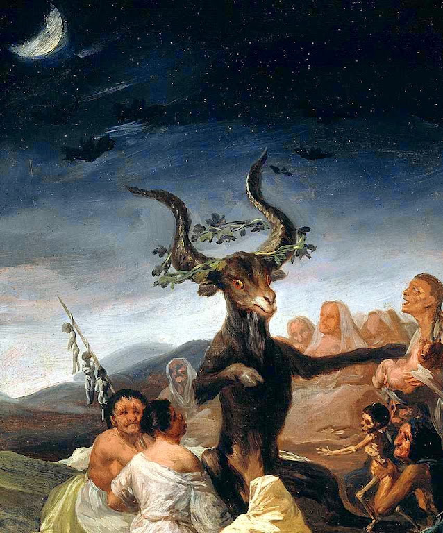 "A festa das bruxas". Francisco de Goya y Lucientes (1746-1828) Museu de Lázaro Galdiano, Madri, Espanha.