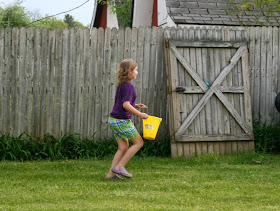 An Easter Egg Hunt is a fun way to sneak in physical fitness.