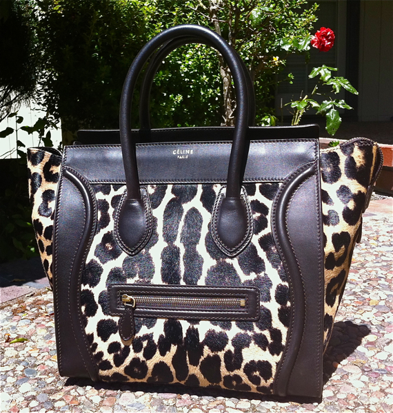 The Celine Mini Luggage Tote in Ponyhair Leopard Print! – The Bag Hag ...