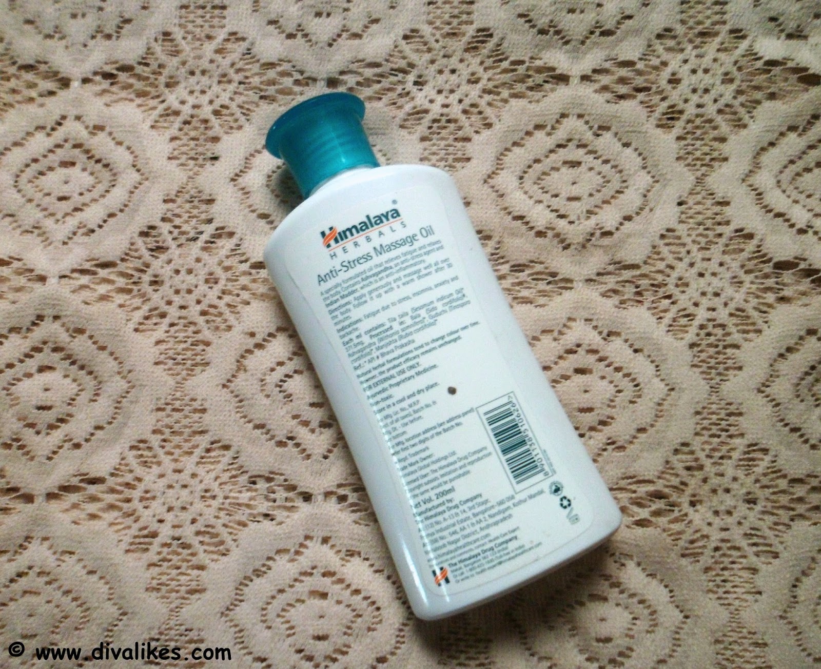 Himalaya Herbals AntiStress Massage Oil Review Diva Likes