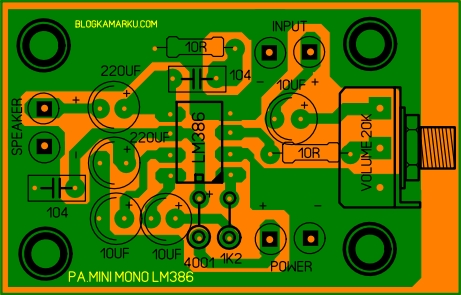 Lm386 Audio Amplifier Lay Out Pcb Mini Amplifier Audio Amplifier Amplifier
