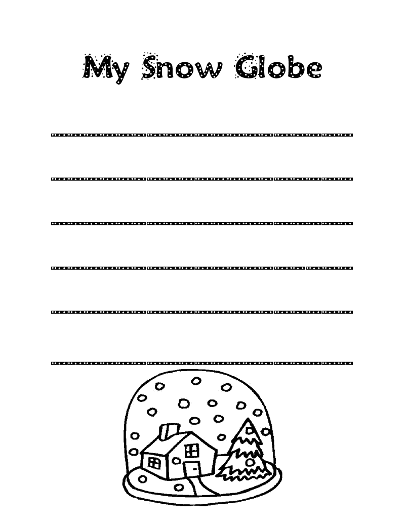 Literacy Minute: Snow Globe Freebie