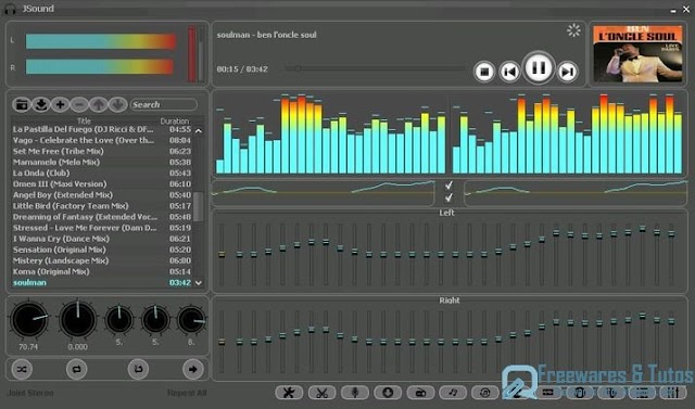 JSound : un logiciel audio multi-fonctions pour écouter, gérer, enregistrer et convertir votre musique