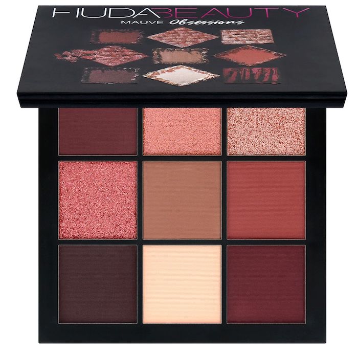 Huda Beauty Mauve Obsessions eyeshadow palette swatches + GWP offer