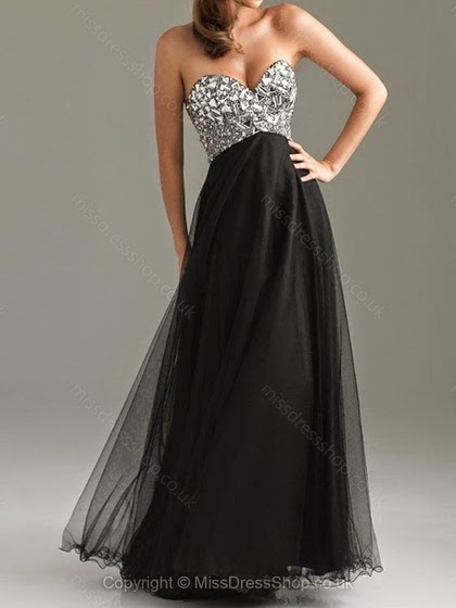 beautiful black prom dress