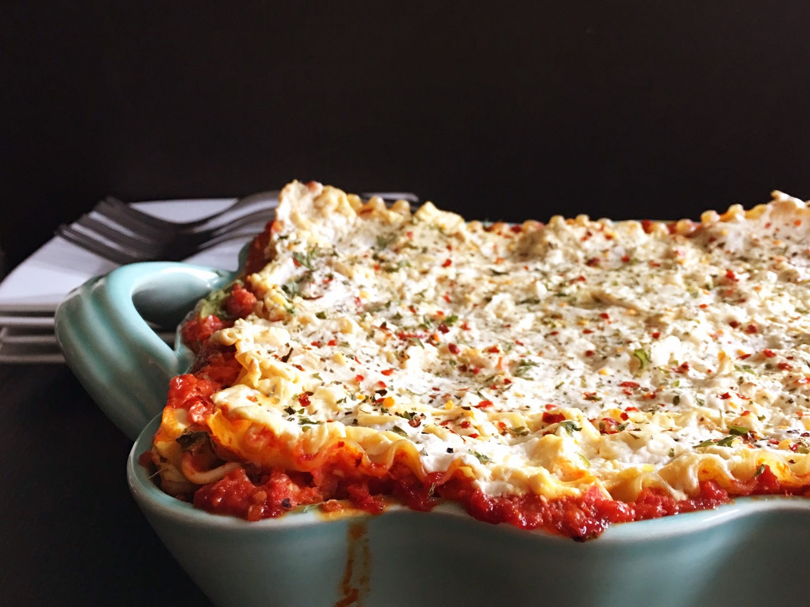 Fueling with Flavour Vegan Lasagna with Tofu 'Ricotta'