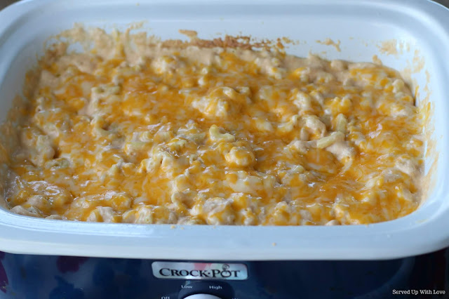 Crock Pot Macaroni & Cheese recipe from Served Up With Love