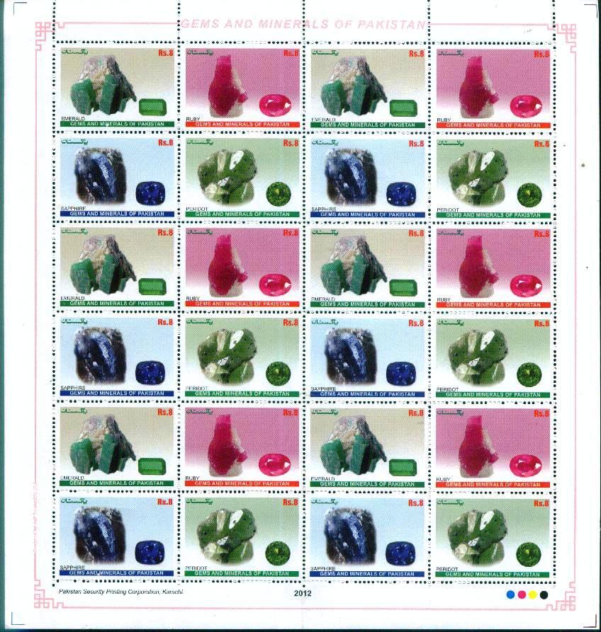 To Pakistan Philatelic Net Club Gems & Minerals of Pakistan