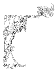 corner grape decorative vine drawing antique tree designs clipart ivy vines line illustration simple graphic cliparts leaves clip drawings vector