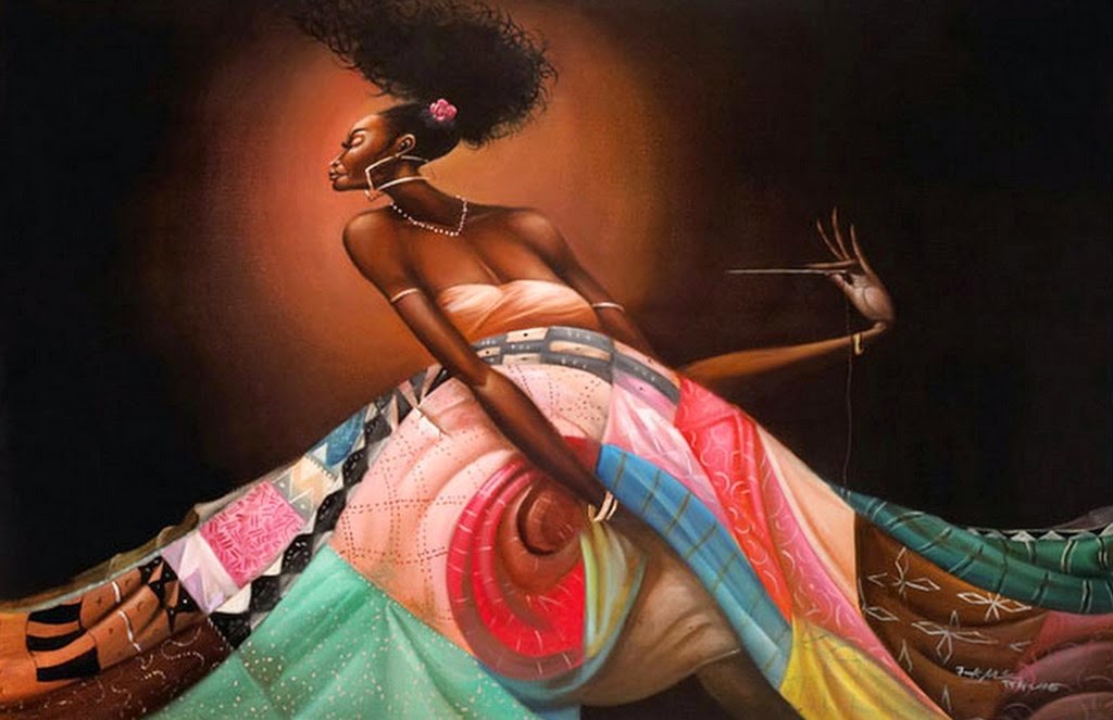 pinturas-con-figuras-de-mujeres-africanas
