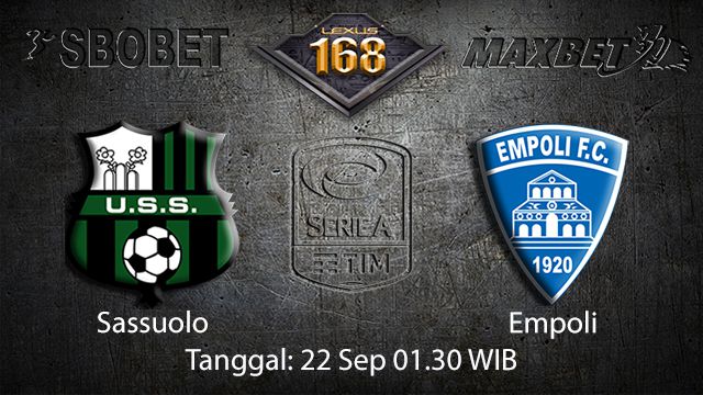 Prediksi Bola Jitu Sassuolo vs Empoli 22 September 2018 ( Italian Serie A )